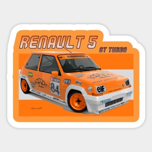 Renault 5 GT Turbo Sticker